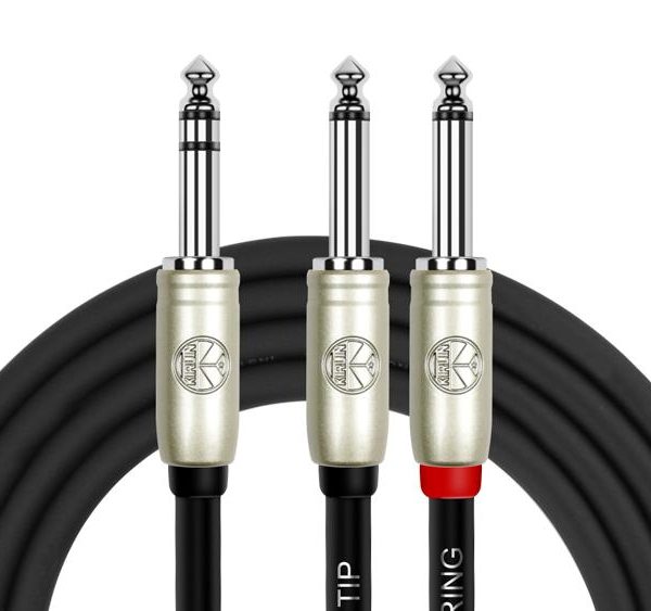 PLUG 6,3 STEREO(1/4 TRS) A 2 PLUG 6,3 MONO (1/4 TS) 3 MTS Y-336PR KIRLIN