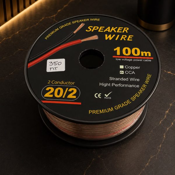 Cable Paralelo Rojo/Negro CCA 2x20 rollo de 100 mts